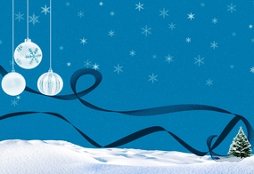 圣诞节扁平风背景图片